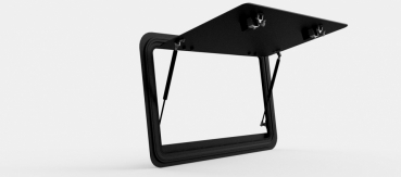 Preview: Explore Glazing Seitenklappfenster für Mercedes-Benz G W 460-461, 805 x 480 mm, aluminium